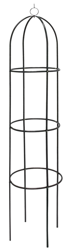 Növénytámasz, Strend Pro Garden GreenGarden ARCH30, fekete, 188 x 40 cm, obeliszk, porszórt acél, kerti, kúszónövényekhez