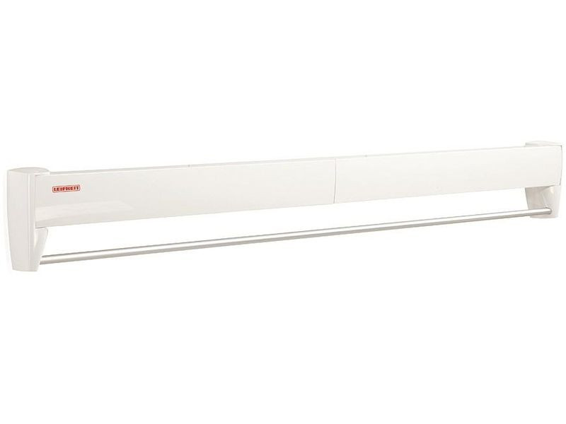 Leifheit 83100 Telegant 81 Plus fali ruhaszárító, fehér, 8,1 m szárítófelülettel, 100 cm széles szárítórudakkal, krómozott törölközőtartóval, összecsukható, helytakarékos kialakítással, beltéri használatra