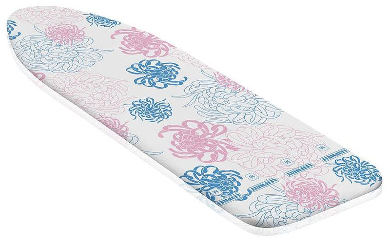 Vasalódeszka huzat, Leifheit 71598 Cotton Classic, fehér, M, 125 x 40 cm-ig, 100% pamut, 3 mm habszivacs párnázás, húzózsinórral