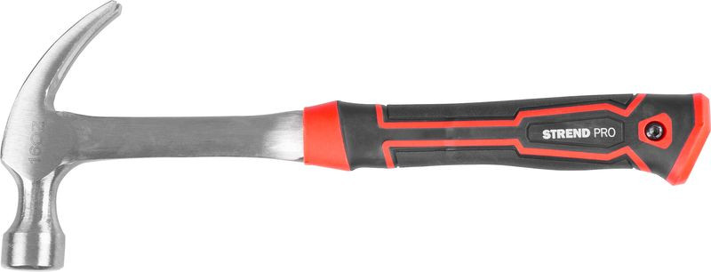 Ácskalapács, Strend Pro Premium ComfortGrip DL500, fekete/piros, 450 g, fém nyél, acél fej