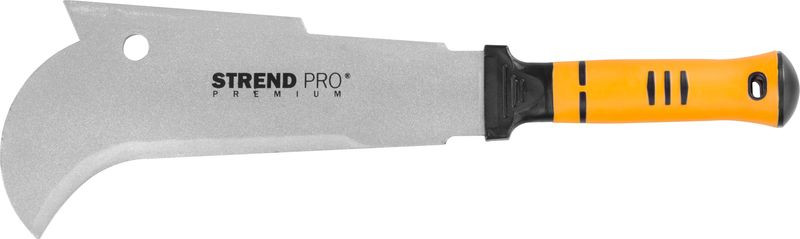 Bozótvágó kés, Strend Pro Premium M135A, sárga/szürke, 27 cm/18 cm pengehossz, PTFE bevonatú acél penge
