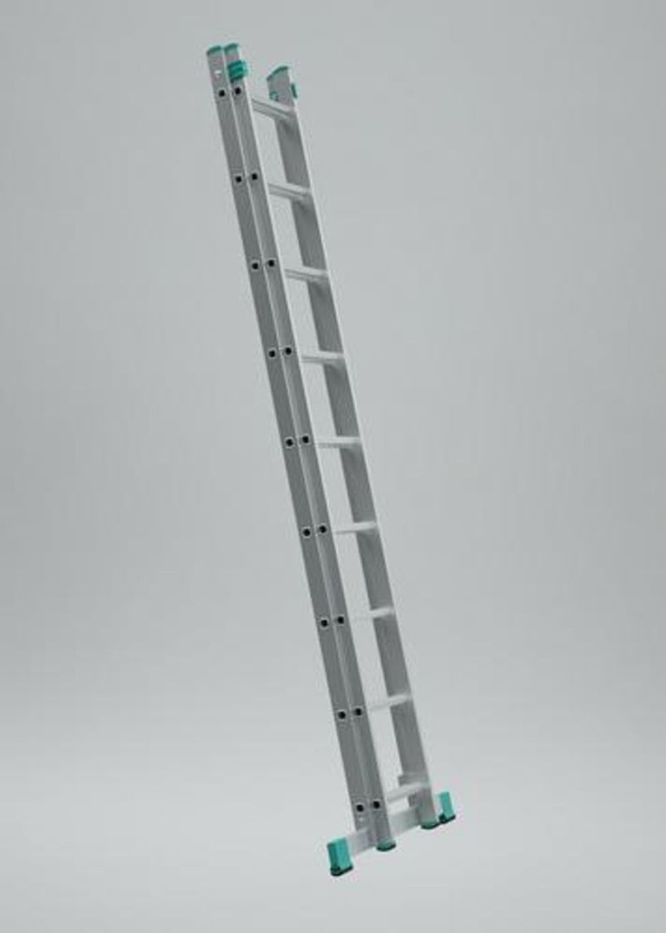 Kétrészes létra, ALVE 7511 A315 B513, 2 x 11 fokos, stabilizátorral, univerzális