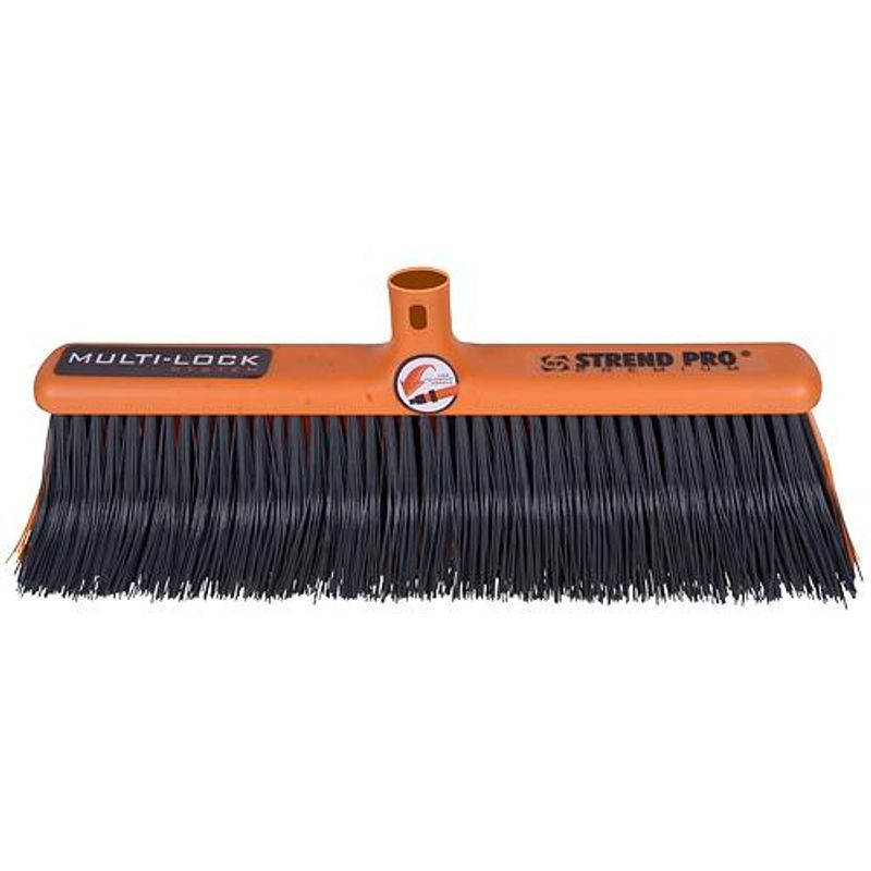 Kerti seprűfej, Strend Pro Garden BR78, narancssárga, 40 cm, Multi-Lock rendszer, hajlított sörtékkel, nyél nélkül (253235)