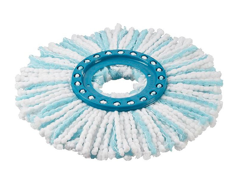 Felmosófej, Leifheit 52104 Clean Twist Disc Mop Microduo, mikroszálas, pótfej, csempe és kőpadlókhoz