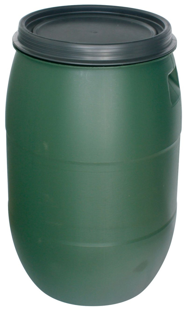 Hordó Pannon Rainbarel 120 liter, 395 mm, zöld esővízgyűjtő hordó, HDPE