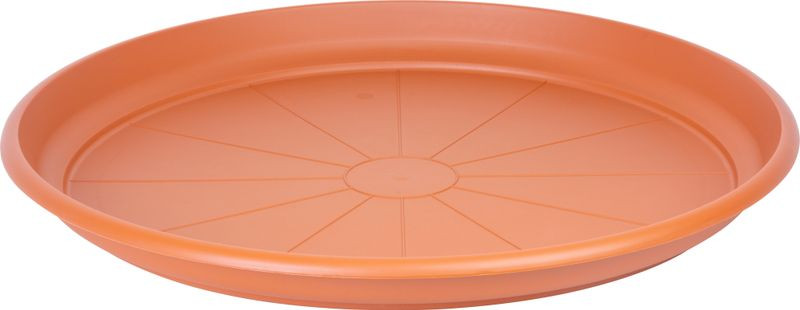Virágcserép alátét, Ics Erica, terrakotta, átmérő: 80 cm, 7,3 cm magas perem, műanyag, kerek