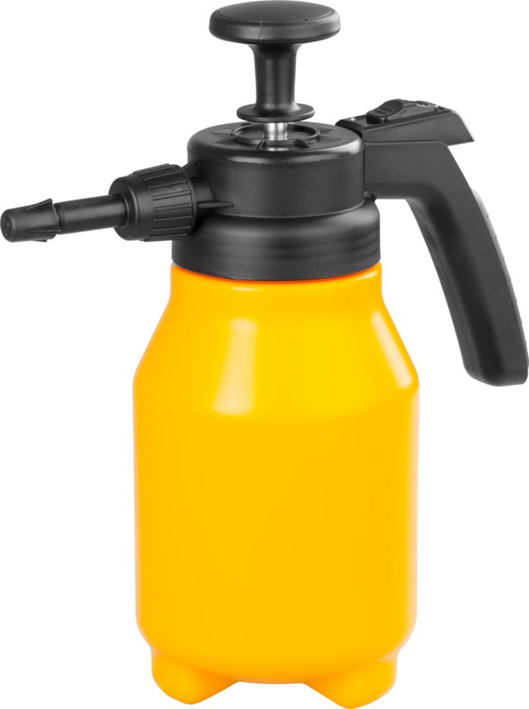 Kézi permetező, Kingjet Ultra, 2 liter, sárga, állítható fúvókával, beltéri és kültéri használatra, praktikus nyomásos kialakítás