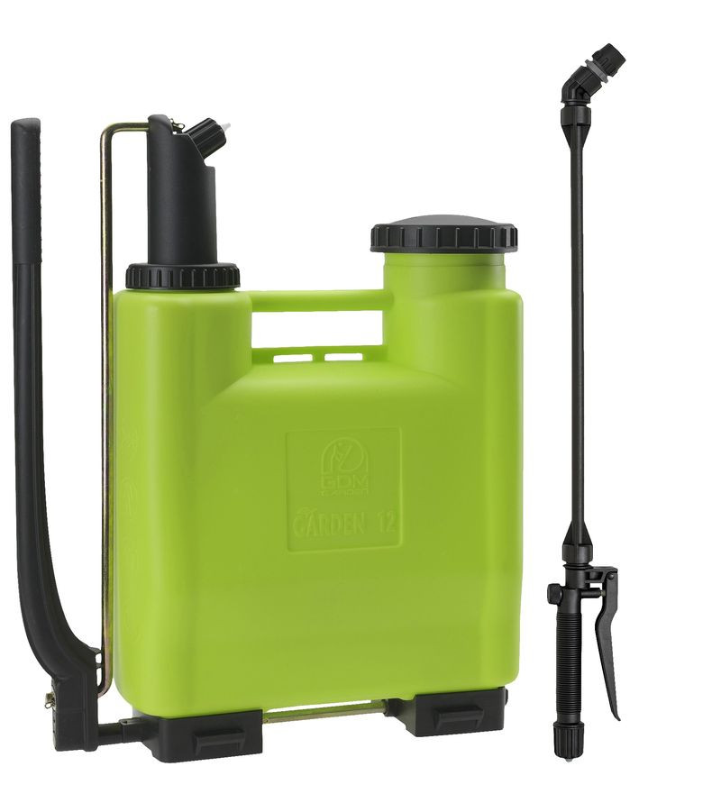 Háti permetező, Dimartino Garden 12, 11,6 liter, zöld, nyomásszabályzós, állítható fúvókás, ergonomikus kialakítású