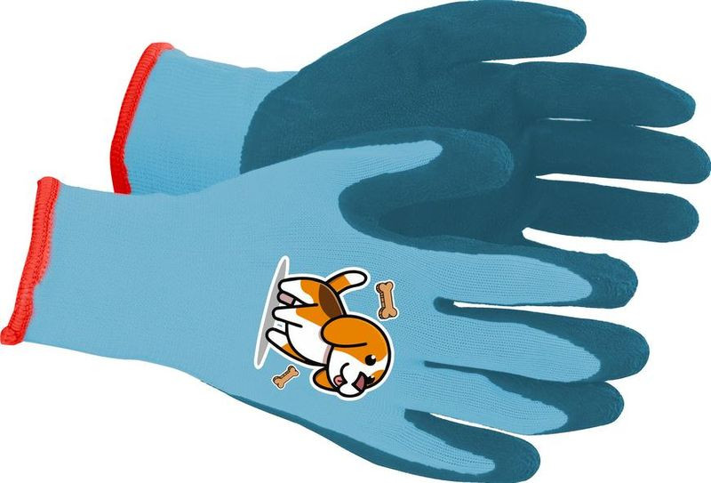 Kesztyű Strend Pro, gyermek, fiú, kutyás, kék, kerti, bliszteres, méret 3