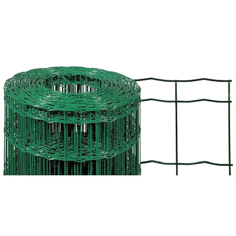 Kerítés EUROPLAST 2, 1500/100x50/2,20 mm, zöld, RAL 6005, horganyzott + PVC, 25 m-es tekercs