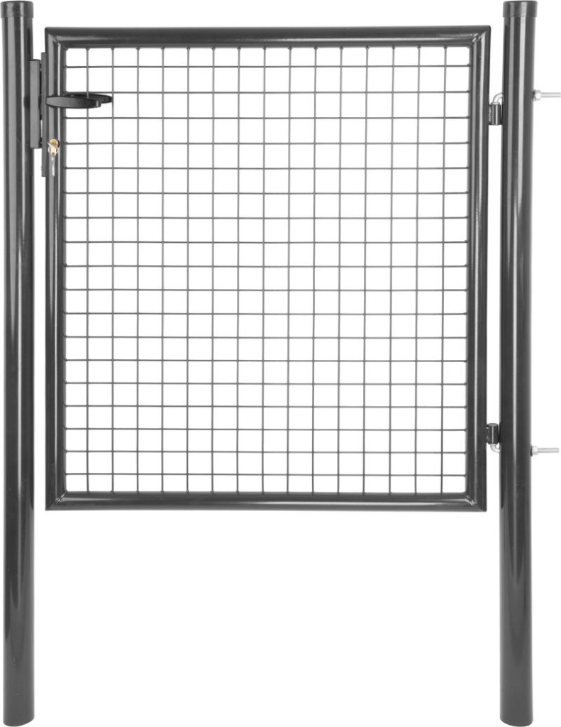 Kapu Strend Pro METALTEC ECO 2, 1000/1000/50x50 mm, kerek keret, antracit, egyszárnyú, kerti, ZN+PVC