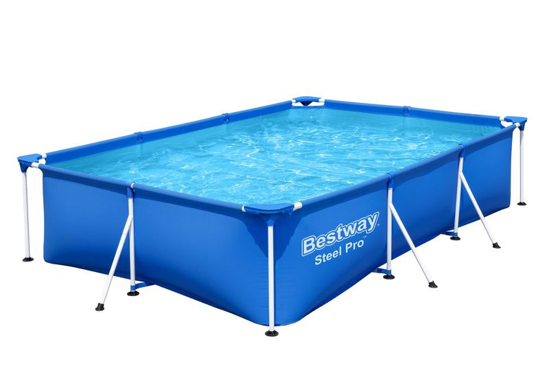 BESTWAY Steel Pro csővázas medence, 300 x 201 x 66 cm, tartozékok nélkül, DuraPlus oldalfalak (56404)