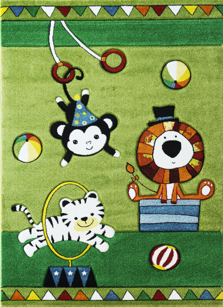 Ber. SMART KIDS 22316 zöld 140 x 190 cm szőnyeg
