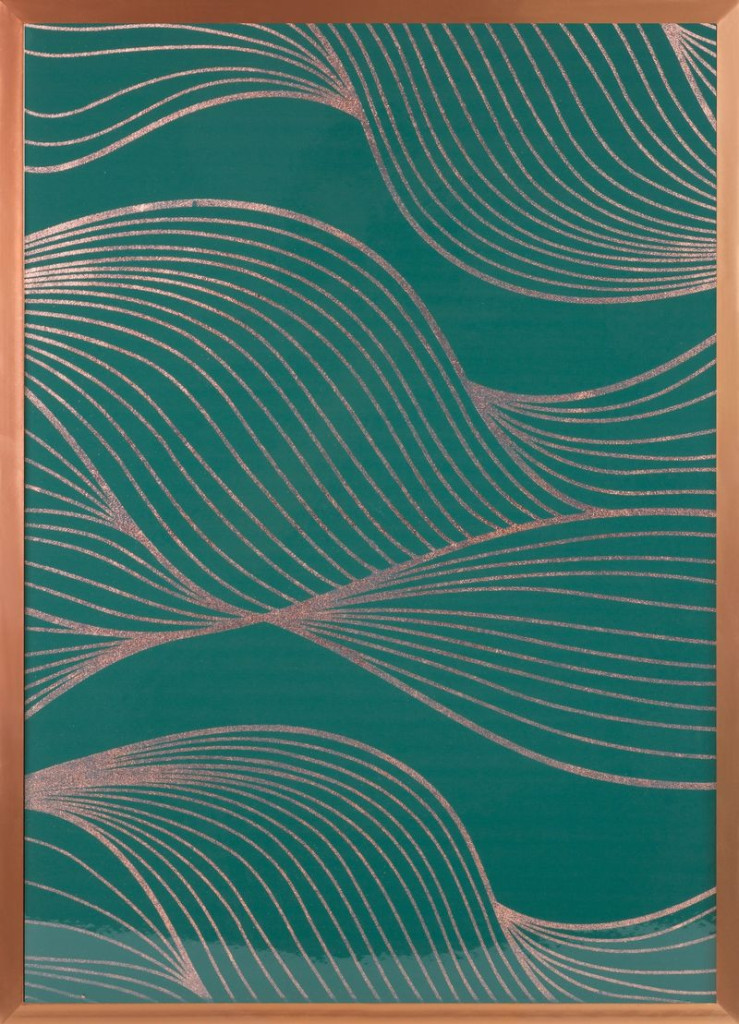 Salvia9 falikép Zöld/réz 53x73 cm