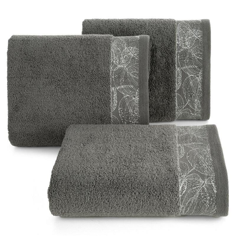 Agis jacquard törölköző Acélszürke 30x50 cm