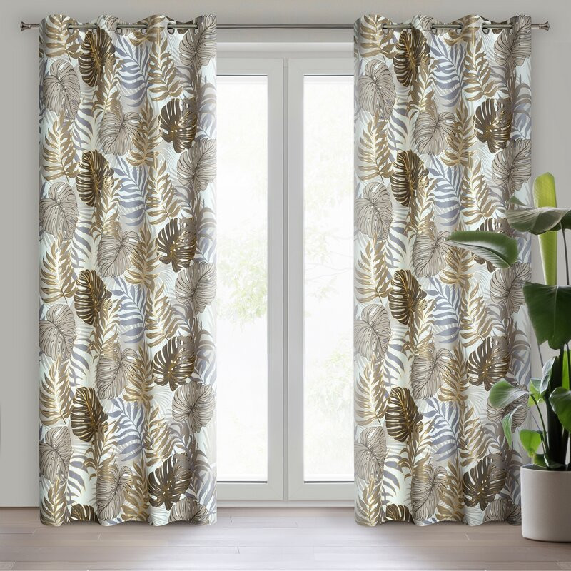 Korfu mintás dekor függöny Barna 140x250 cm Korfu mintás dekor függöny Barna 140x250 cm