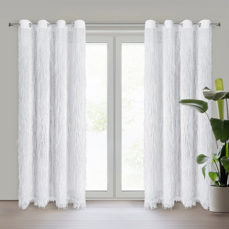 Aurora Eva Minge fehér design függöny 140x250 cm