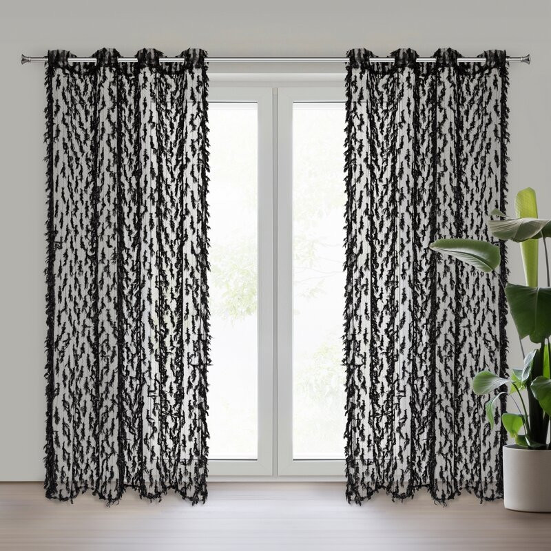 Victoria Eva Minge design függöny Fekete 140x250 cm