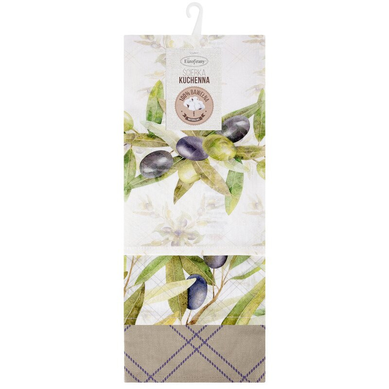 Olive 3db-os pamut konyharuha szett Natúr 50x75 cm