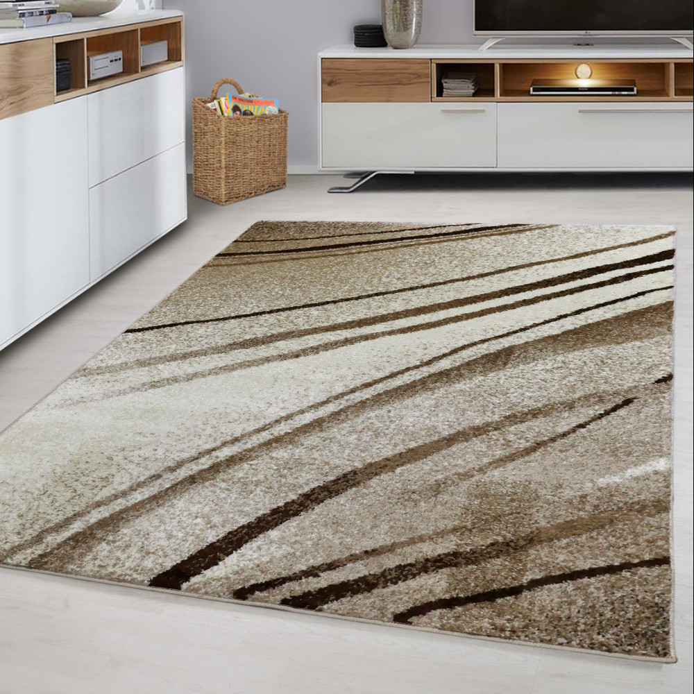 Den. Nora 6030 bézs 160x220cm Modern szőnyeg