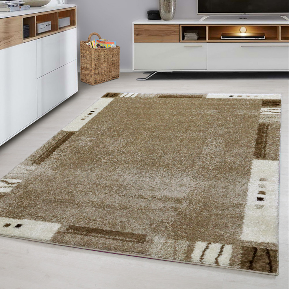 Den. Nora 6037 bézs 160x220cm Modern szőnyeg