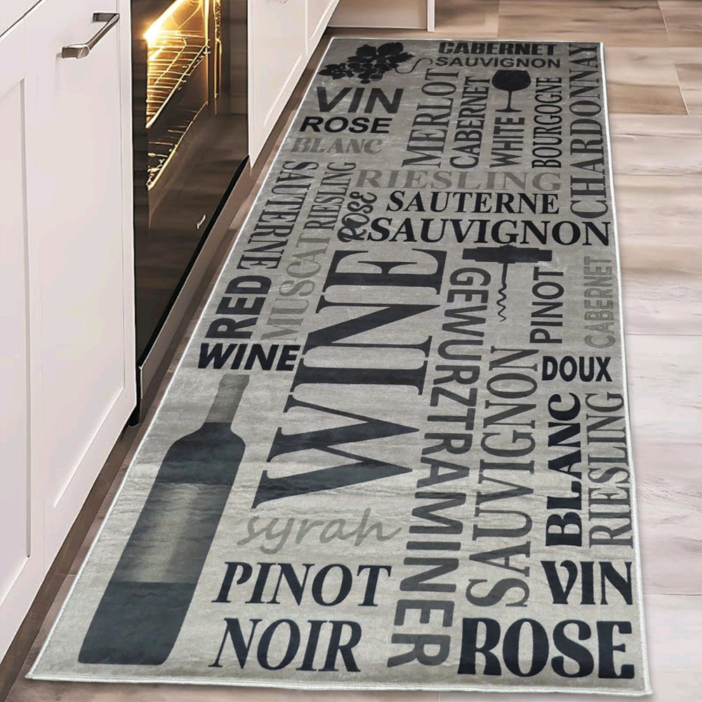 TOP! MY. SIL Konyhai szőnyeg 77x197cm-wine oliva
