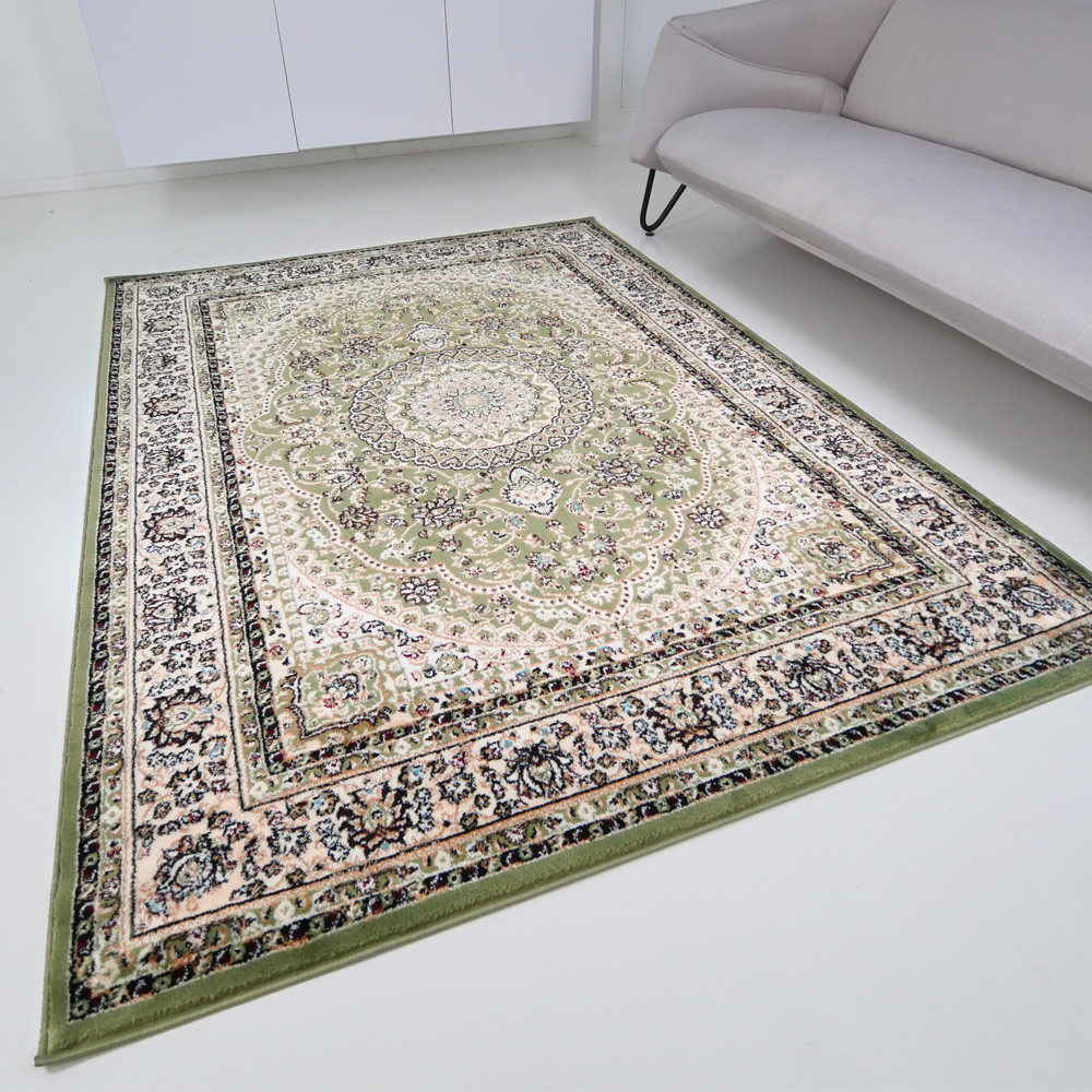 TOP! Tebriz 6448 zöld 160x220cm-klasszikus szőnyeg