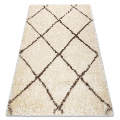 TOP! Kab. Szőnyeg FLUFFY 2373 shaggy - krém / bézs 80x150 cm